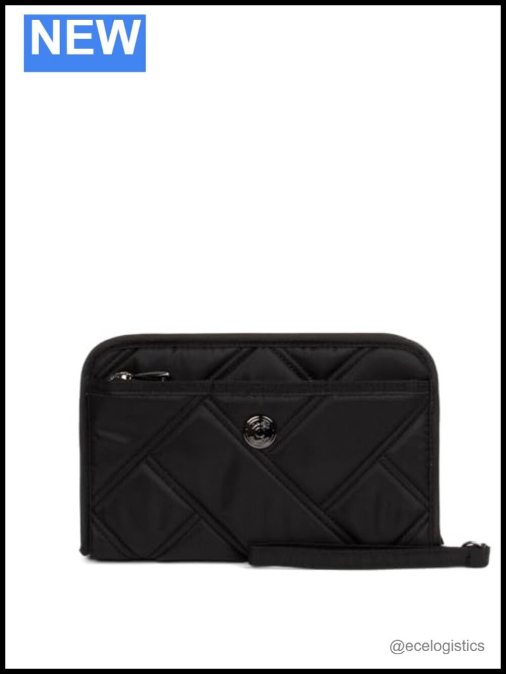RFID Wristlet Wallet Travel Organizer with Detachable Strap